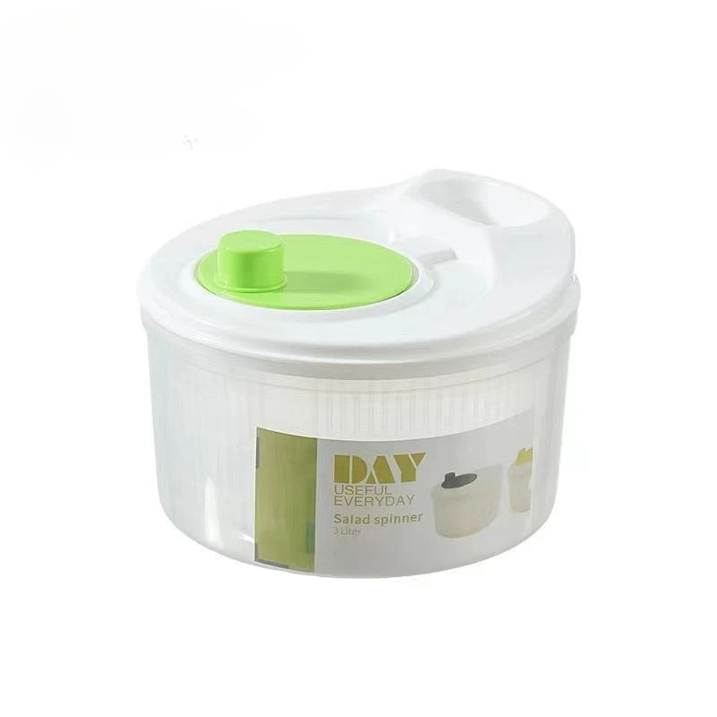 Manual Salad Spinner – Multifunctional Vegetable & Fruit Dehydrator with Drain Basket