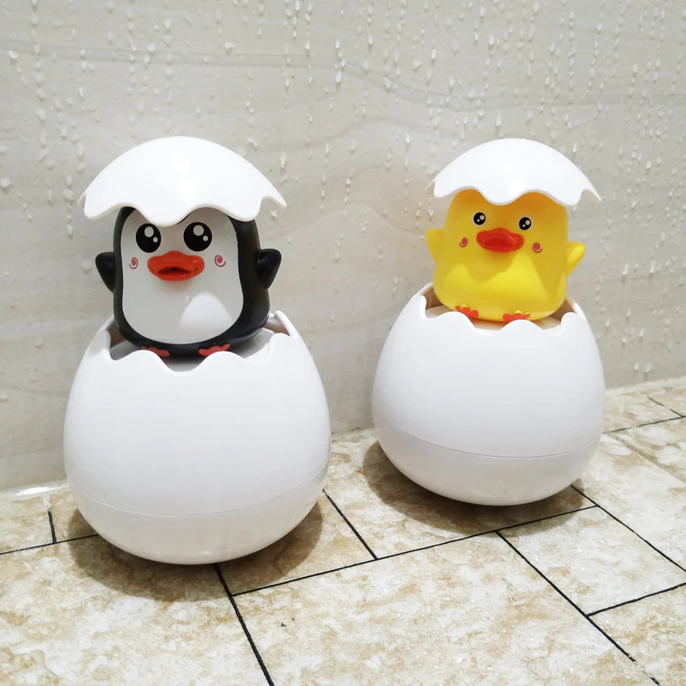 Baby Bathing Toy – Cute Duck & Penguin Egg Water Sprinkler for Kids
