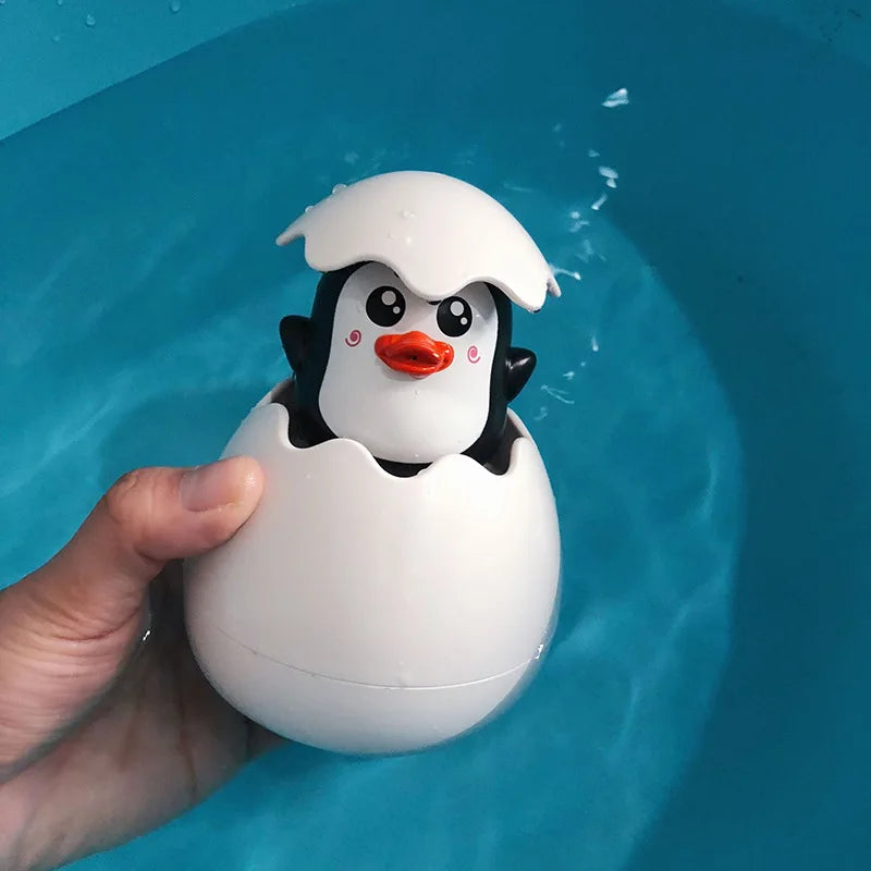 Baby Bathing Toy – Cute Duck & Penguin Egg Water Sprinkler for Kids