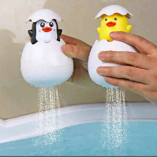 Baby Bathing Toy – Cute Duck & Penguin Egg Water Sprinkler for Kids