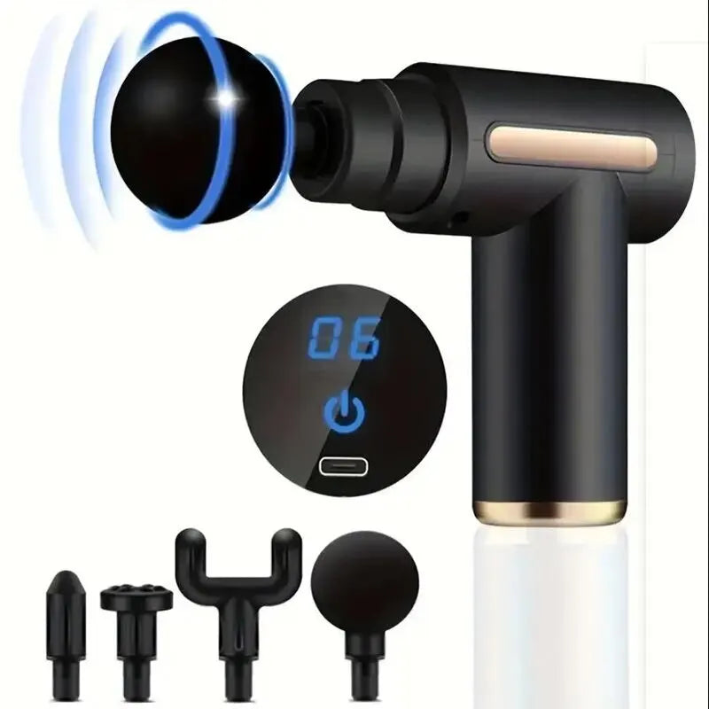Mini Muscle Massage Gun – Portable Deep Tissue Handheld Percussion Massager for Full Body Relief