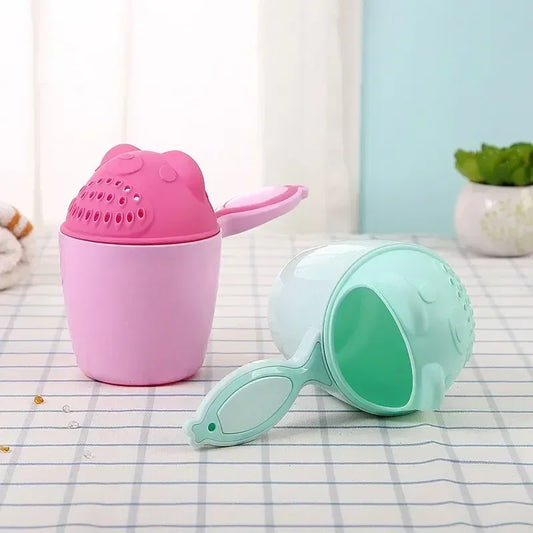 Baby Shower Shampoo Rinse Cup – Cartoon Bath Cup with Eye Protection for Kids