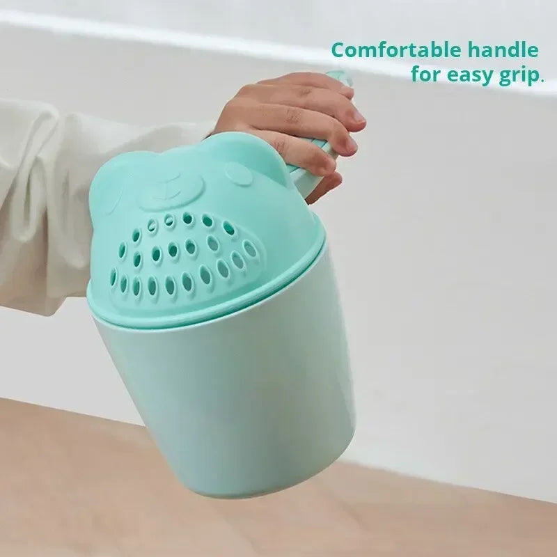 Baby Shower Shampoo Rinse Cup – Cartoon Bath Cup with Eye Protection for Kids