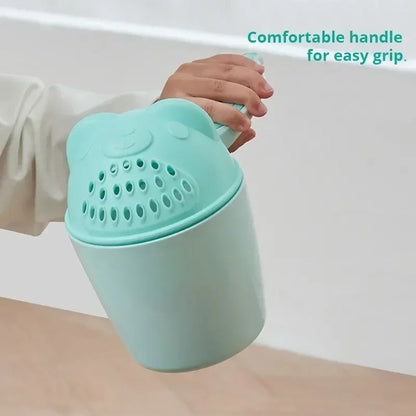 Baby Shower Shampoo Rinse Cup – Cartoon Bath Cup with Eye Protection for Kids