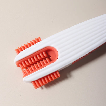4-in-1 Baby Bottle Cleaning Brush Set – Portable Silicone Brush with Pacifier & Straw Cleaner