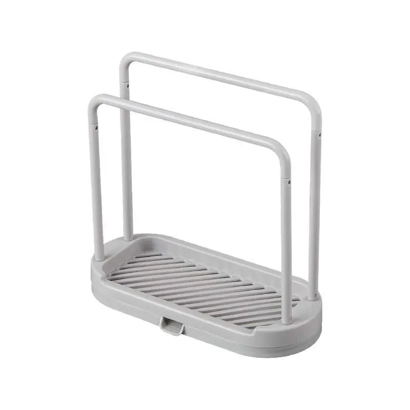 Kitchen Sink Drain Rack – Storage Stand for Sponges, Rags & Cleaning Tools