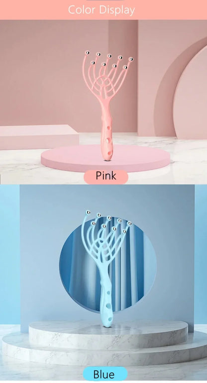 Head & Scalp Massager – Handheld Roller with 9 Claws for Stress Relief & Relaxation