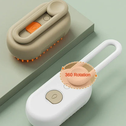 3-in-1 Pet Spray Massage Brush – Steam, Groom & Hair Removal Comb for Dogs & Cats