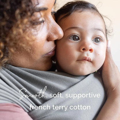 Cotton Baby Wrap Carrier – Newborn to Toddler Sling for Comfortable Travel (0–36 Months)