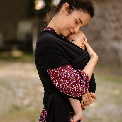 Cotton Baby Wrap Carrier – Newborn to Toddler Sling for Comfortable Travel (0–36 Months)