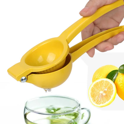 Manual Lemon Squeezer – Aluminum Hand Press Citrus Juicer for Home & Kitchen