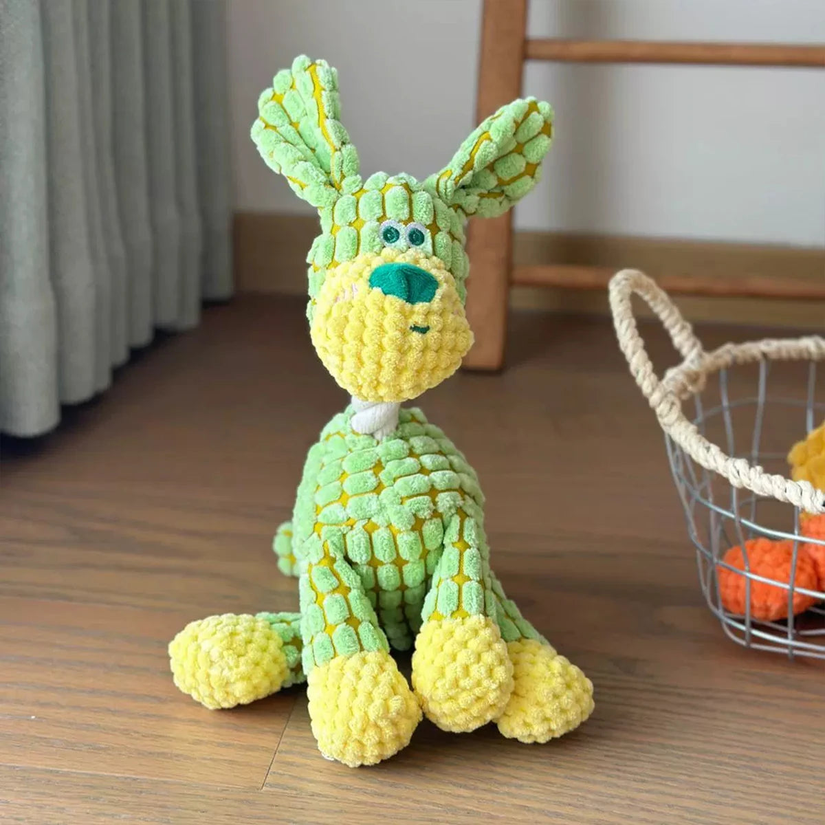 Donkey Plush Dog Toy – Soft Squeaky Chew Toy for Puppies & Dogs
