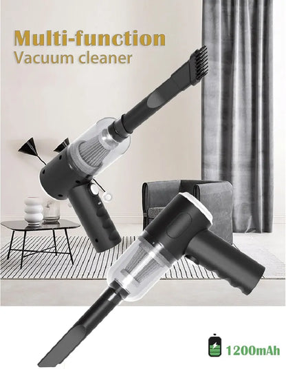 9000Pa Wireless Car Vacuum Cleaner – Portable Mini Wet & Dry Cleaner with USB Charging