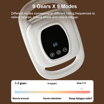 Massage Gun with 6 Heads – Deep Tissue Percussion Massager for Full Body & Neck Relief