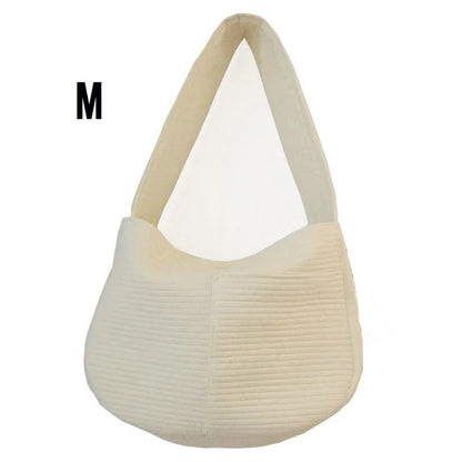 Handmade Canvas Pet Sling Bag – Comfortable Travel Carrier for Dogs & Cats