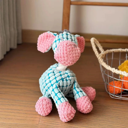 Donkey Plush Dog Toy – Soft Squeaky Chew Toy for Puppies & Dogs