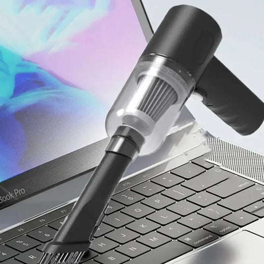 9000Pa Wireless Car Vacuum Cleaner – Portable Mini Wet & Dry Cleaner with USB Charging