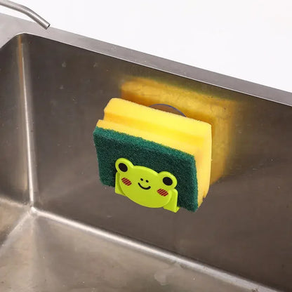 Cartoon Sponge Holder – Kitchen Sink Organizer Rack for Sponges & Rags