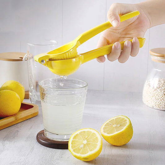 Manual Lemon Squeezer – Aluminum Hand Press Citrus Juicer for Home & Kitchen
