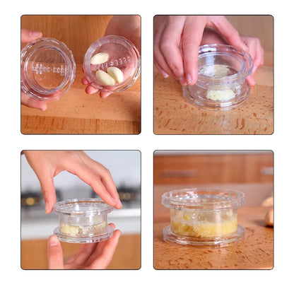Manual Garlic Crusher – Multifunctional Press & Roller Chopper for Kitchen Use