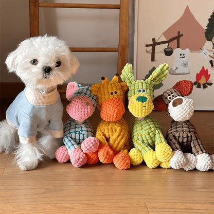 Donkey Plush Dog Toy – Soft Squeaky Chew Toy for Puppies & Dogs