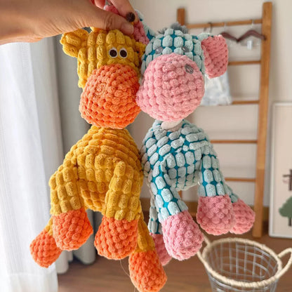 Donkey Plush Dog Toy – Soft Squeaky Chew Toy for Puppies & Dogs