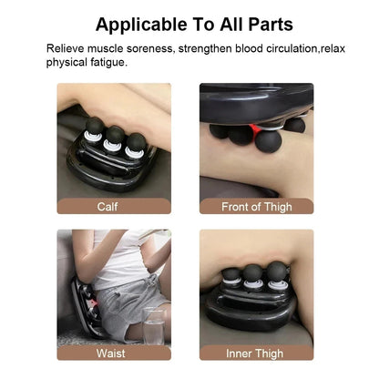 Massage Gun with 6 Heads – Deep Tissue Percussion Massager for Full Body & Neck Relief