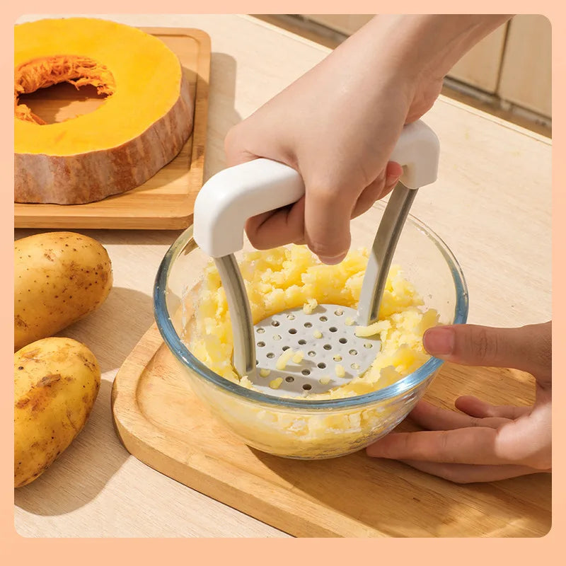 Manual Potato Masher – Durable Ricer & Vegetable Masher with Non-Slip Handle