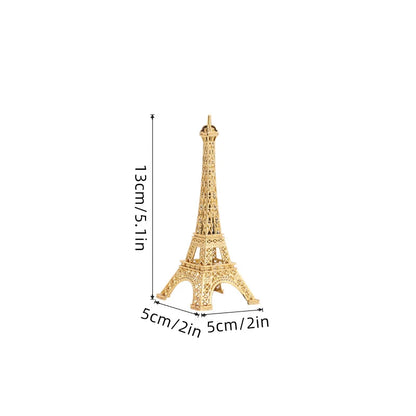 Bronze Eiffel Tower Figurine – Metal Home Decor & Souvenir Ornament