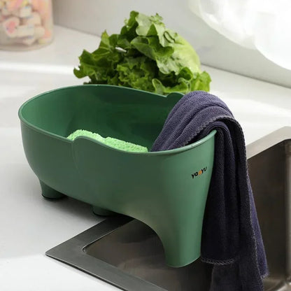 Elephant Sink Strainer – Hanging Drain Basket for Food & Kitchen Use