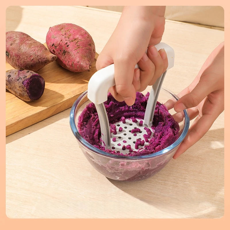 Manual Potato Masher – Durable Ricer & Vegetable Masher with Non-Slip Handle
