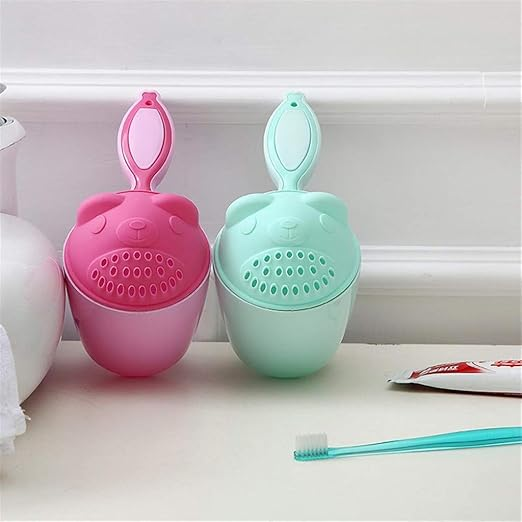 Baby Shower Shampoo Rinse Cup – Cartoon Bath Cup with Eye Protection for Kids
